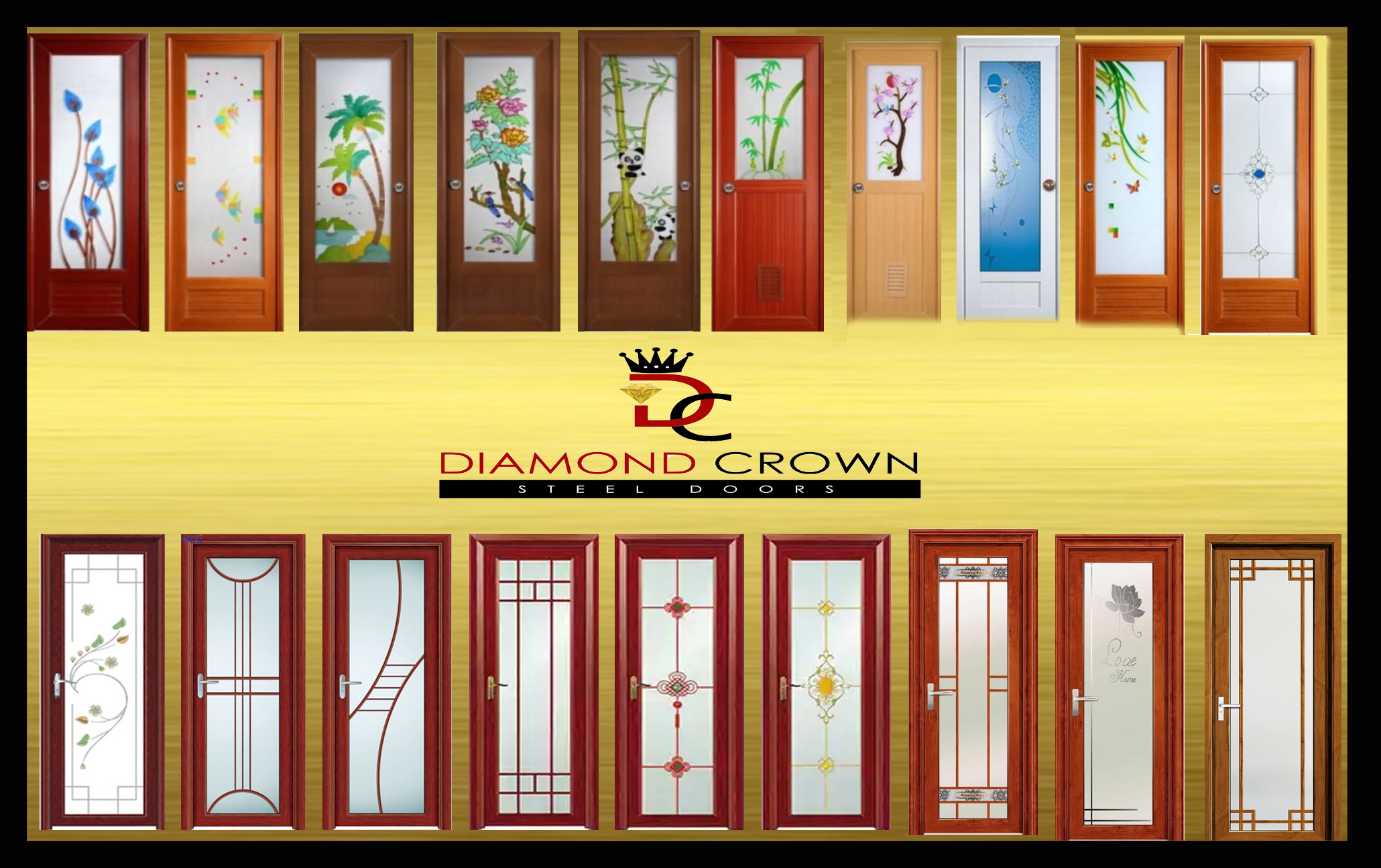 ALUMINIUM AND PVC GLASS DOOR
